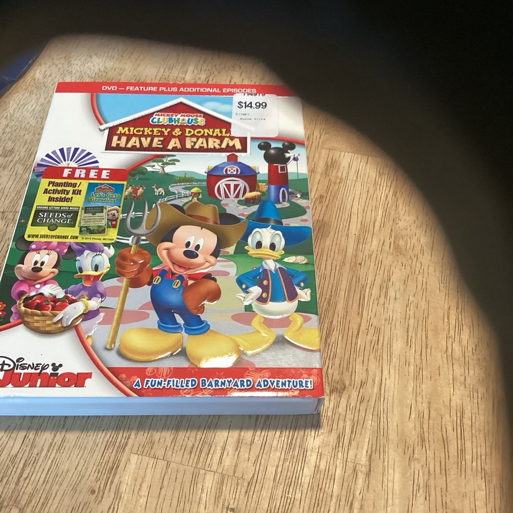Mickey Mouse Clubhouse Mickey and Donald Have a Farm DVD 2012 With Seeds Disney